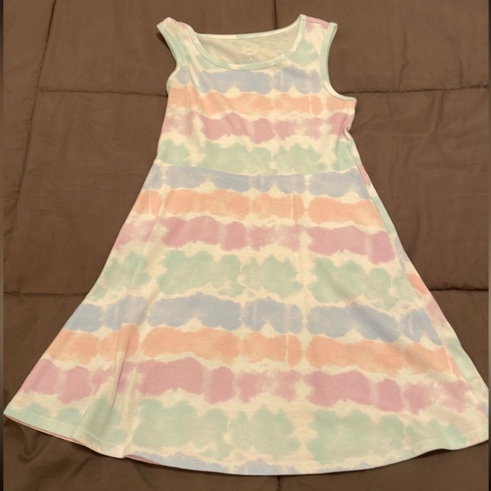 Wonder Nation Girls tie-dye Dress M(7-8)